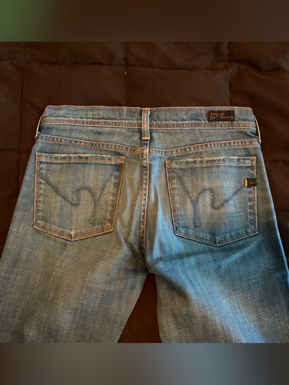 Vintage Citizens Of Humanity Womens Light Wash Low Rise Boot Cut Jeans 27R